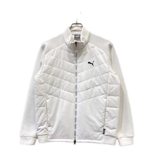 PUMA (プーマ) ゴルフウェア(トップス) 539391 中綿ジャケット メンズ SIZE M ホワイト
