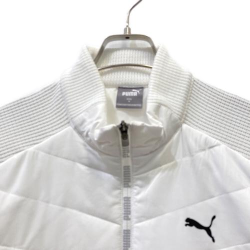 PUMA (プーマ) ゴルフウェア(トップス) 539391 中綿ジャケット メンズ SIZE M ホワイト