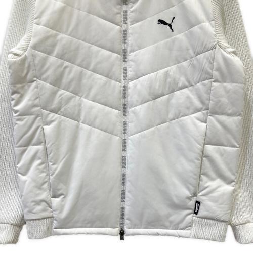 PUMA (プーマ) ゴルフウェア(トップス) 539391 中綿ジャケット メンズ SIZE M ホワイト