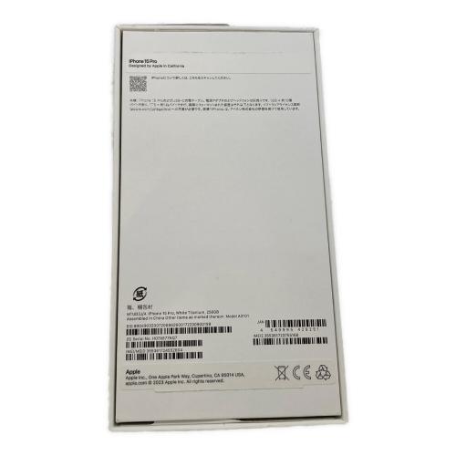 Apple (アップル) iPhone15 Pro MTUD3J/A 箱付