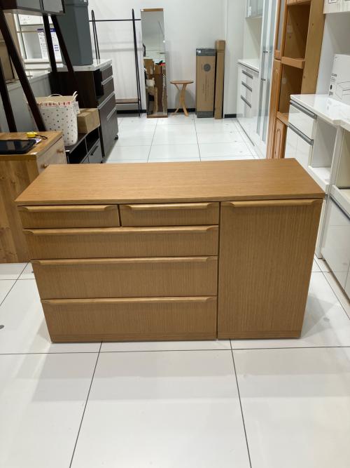 karimoku (カリモク) ミドルチェスト ナチュラル 4段 オーク材 Direttore