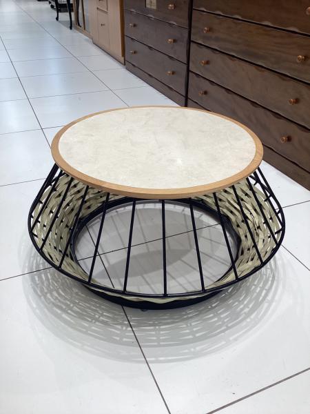 ASPLUND (アスプルンド) パティーローテーブル ホワイト×ナチュラル