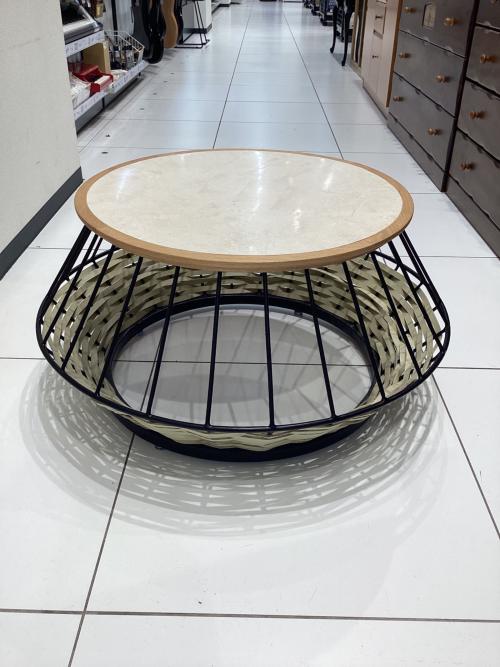 ASPLUND (アスプルンド) パティーローテーブル ホワイト×ナチュラル @