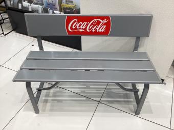 Coca Cola (コカコーラ) アルミベンチ シルバー GAB-1000