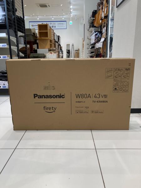 Panasonic (パナソニック) 4K液晶テレビ TV-43W80A 2024年製 43インチ