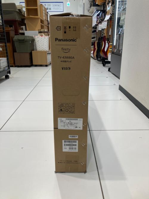 Panasonic (パナソニック) 4K液晶テレビ TV-43W80A 2024年製 43インチ 4K対応液晶パネル 地デジチューナー×2 VODサービス対応 - 未使用品