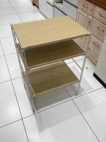 無印良品 (ムジルシリョウヒン) ステンレスユニットシェルフ ナチュラル×ホワイト 3段