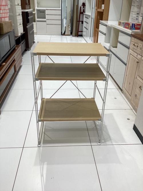 無印良品 (ムジルシリョウヒン) ステンレスユニットシェルフ ナチュラル×ホワイト 3段