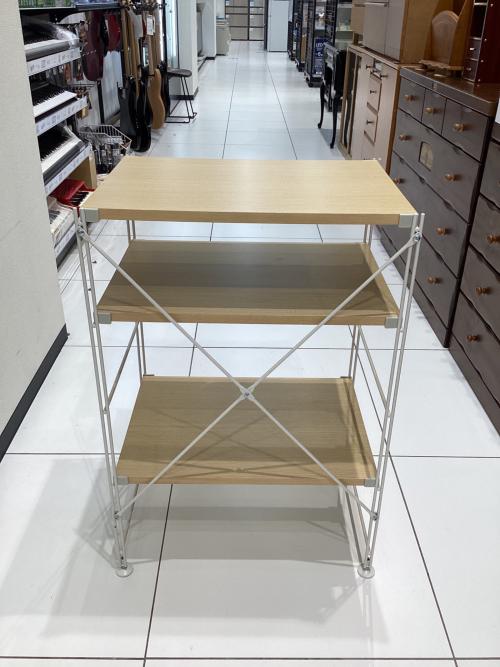 無印良品 (ムジルシリョウヒン) ステンレスユニットシェルフ ナチュラル×ホワイト 3段