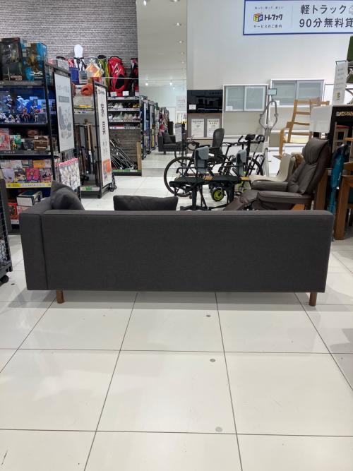 朝日木材加工 (アサヒモクザイカコウ) ファブリックソファー グレー LS60103A-PD2D4 テスラ