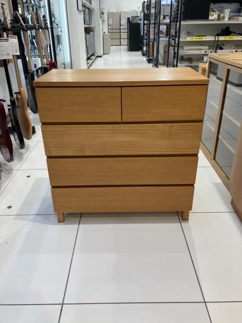 無印良品 (ムジルシリョウヒン) ローチェスト ナチュラル 74 4段