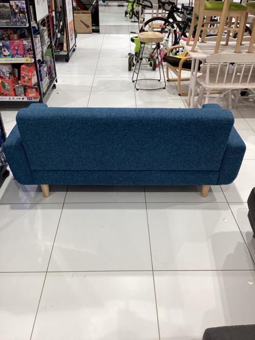 ベガコーポレーション 2人掛けソファー ブルー×ナチュラル ニューオノマⅡ