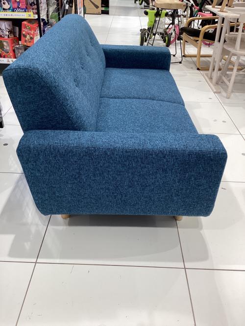 ベガコーポレーション 2人掛けソファー ブルー×ナチュラル ニューオノマⅡ