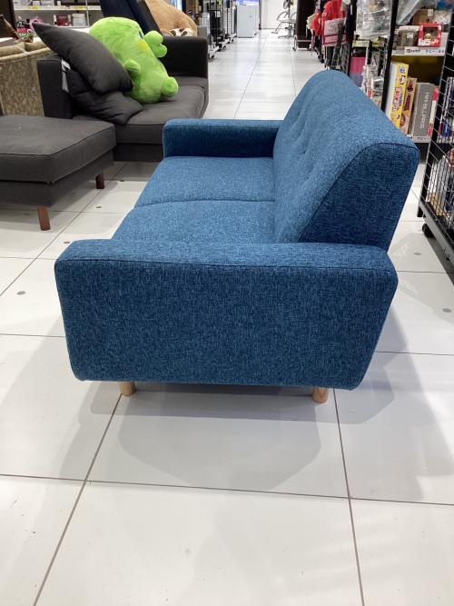 ベガコーポレーション 2人掛けソファー ブルー×ナチュラル ニューオノマⅡ