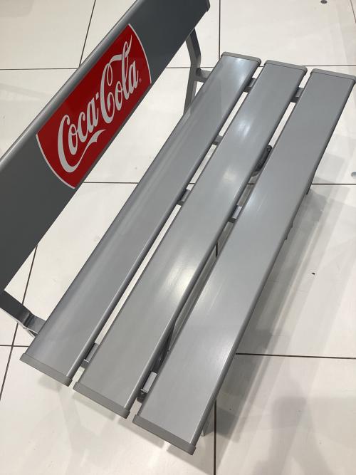 Coca Cola (コカコーラ) アルミベンチ シルバー GAB-1000