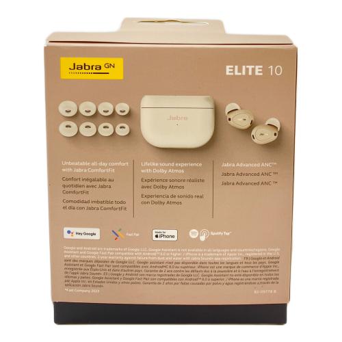 Jabra (ジャブラ) ワイヤレスイヤホン クリーム 3 Jabra ELITE 10