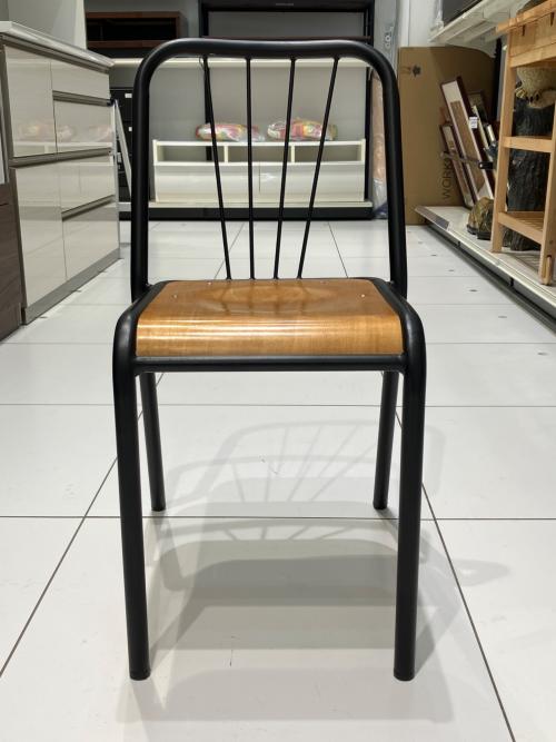 Knot antiques (ノットアンティークス) アイアンチェア MS-518A-STW 輸入元：関家具 ブラウン×ブラック