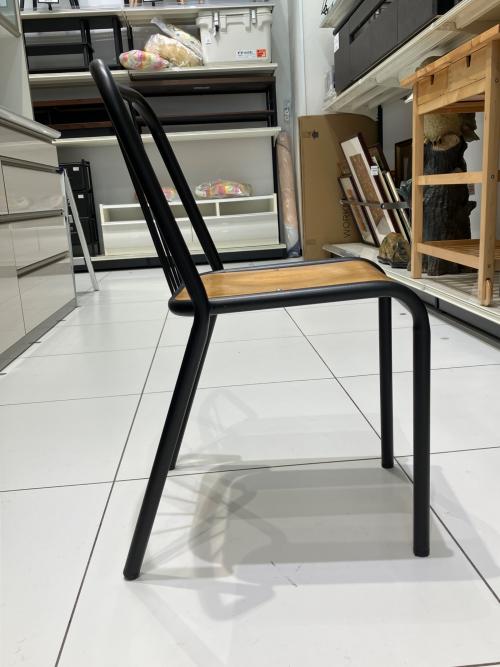 Knot antiques (ノットアンティークス) アイアンチェア MS-518A-STW 輸入元：関家具 ブラウン×ブラック