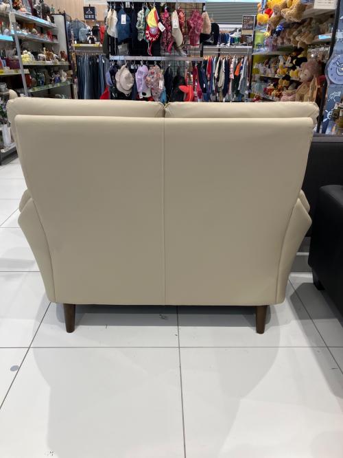 ニトリ 2人掛けソファー ベージュ 合皮 コウテイ3 129㎝