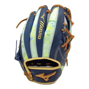 MIZUNO PRO (ミズノ プロ) 軟式グローブ SIZE 9 ネイビー 保存袋付き(スレ有) 2025セレクションモデル 内野用 左投げ用