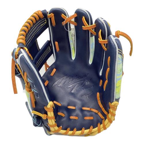 MIZUNO PRO (ミズノ プロ) 軟式グローブ SIZE 9 ネイビー 保存袋付き(スレ有) 2025セレクションモデル 内野用 左投げ用