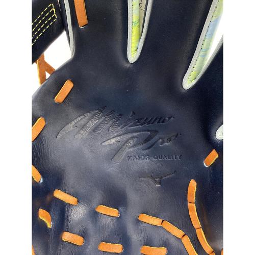 MIZUNO PRO (ミズノ プロ) 軟式グローブ SIZE 9 ネイビー 保存袋付き(スレ有) 2025セレクションモデル 内野用 左投げ用