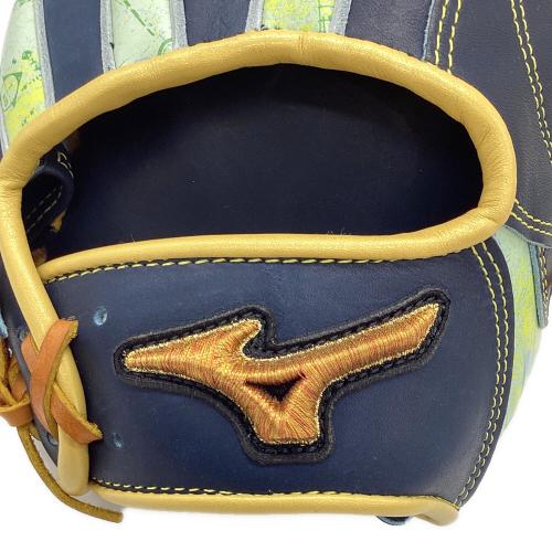 MIZUNO PRO (ミズノ プロ) 軟式グローブ SIZE 9 ネイビー 保存袋付き(スレ有) 2025セレクションモデル 内野用 左投げ用