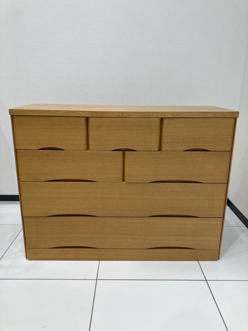 筑波産商 (ツクバサンショウ) ローチェスト ナチュラル 84 4段 レクター