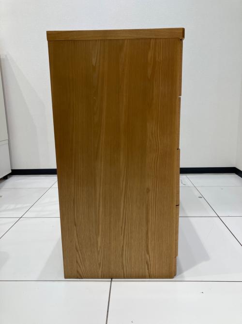 筑波産商 (ツクバサンショウ) ローチェスト ナチュラル 84 4段 レクター