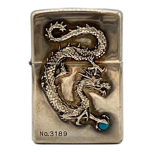 ZIPPO シルバー/龍ターコイズ/No.3189 2004年製