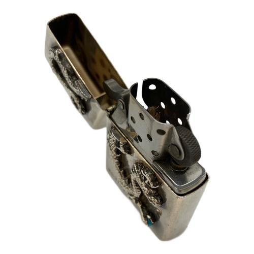 ZIPPO シルバー/龍ターコイズ/No.3189 2004年製