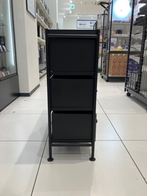 ienowa (イエノワ) スチールチェスト ブラック 3段 2012-00269