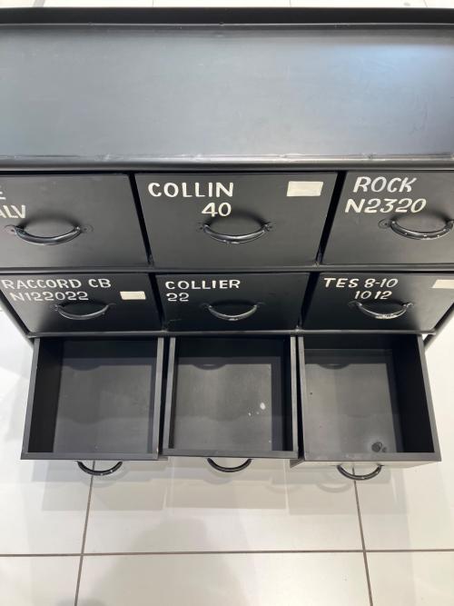 ienowa (イエノワ) スチールチェスト ブラック 3段 2012-00269