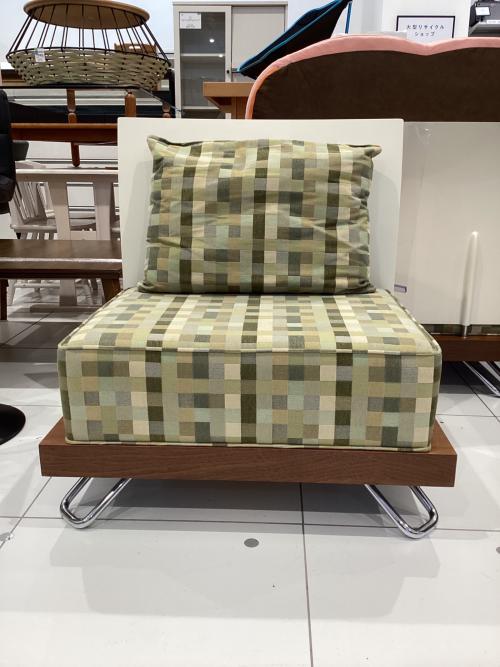 Steelcase (スチルケース) 1人掛けソファー グリーン×アイボリー CVSLKIT ファブリック