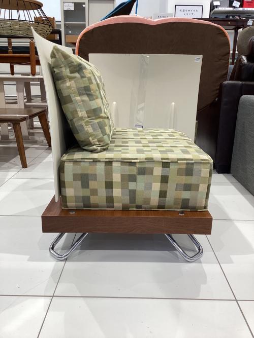 Steelcase (スチルケース) 1人掛けソファー グリーン×アイボリー CVSLKIT ファブリック