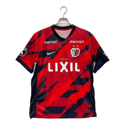 NIKE (ナイキ) サッカーユニフォーム メンズ SIZE XL レッド×ネイビー 2025シーズンユニフォーム #40鈴木優磨 鹿島アントラーズ