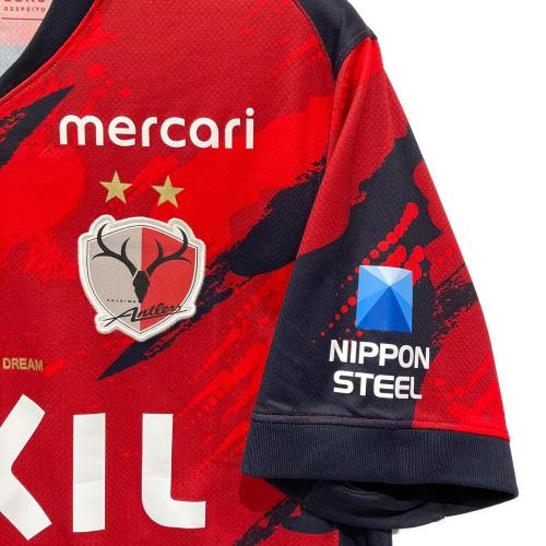 NIKE (ナイキ) サッカーユニフォーム メンズ SIZE XL レッド×ネイビー 2025シーズンユニフォーム #40鈴木優磨 鹿島アントラーズ