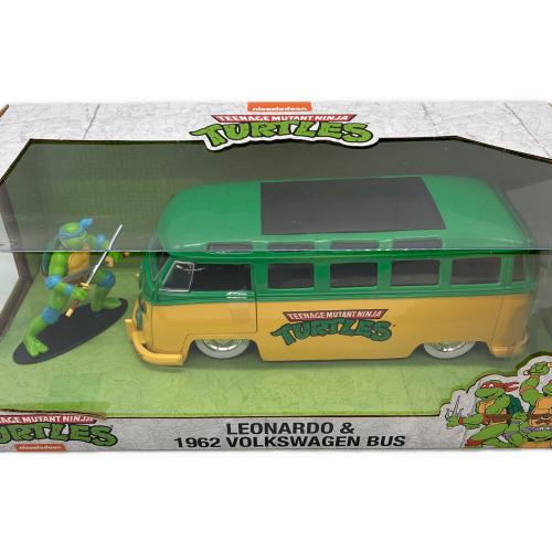 NICKELODEON (ニコロデオン) ダイキャストカー ミュータントタートルズ LEONARDO&1962 VOLKSWAGEN BUS