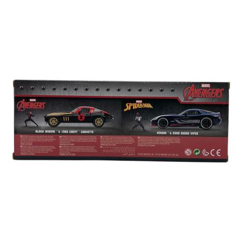 JADA (ジェイダ) ダイキャストカー BLACK WIDOW&1966CHEVY CORVETTE