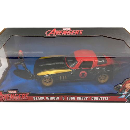 JADA (ジェイダ) ダイキャストカー BLACK WIDOW&1966CHEVY CORVETTE
