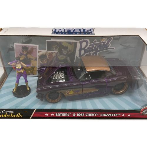 METAL DIE CAST ダイキャストカー BATGIRL&1957CHEVY CORVETTE