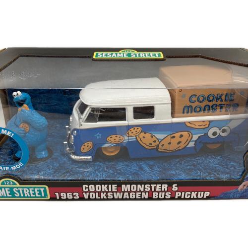 JADA (ジェイダ) ダイキャストカー COOKIE MONSTER&1963VOLKSWAGEN BUS PICKUP