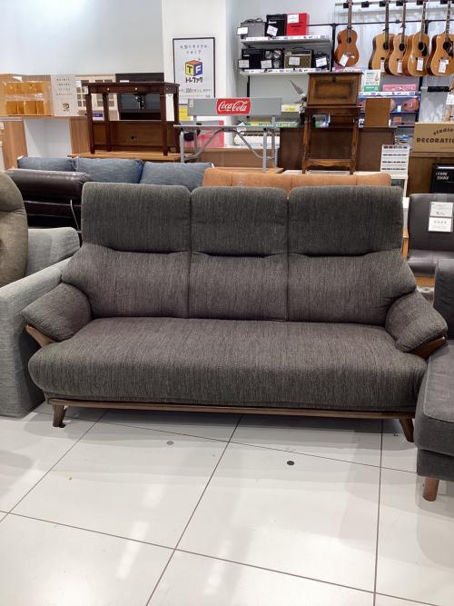 3人掛けソファー ダークブラウン 253 ファブリック KOTEI3