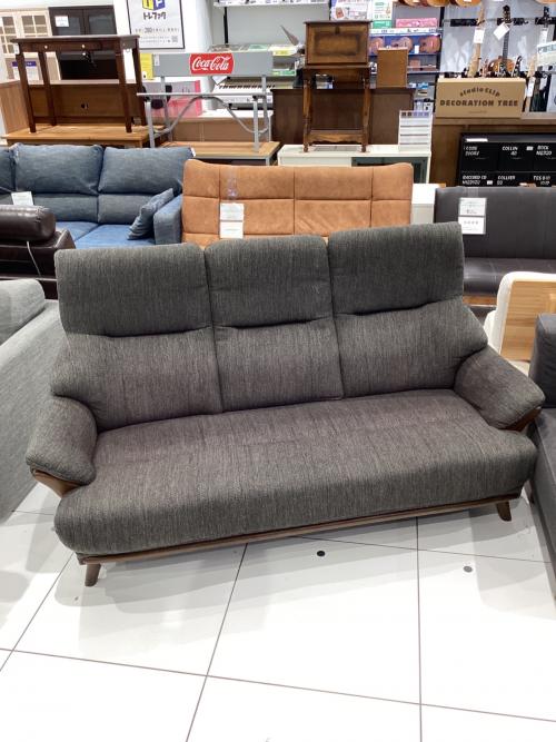 3人掛けソファー ダークブラウン 253 ファブリック KOTEI3