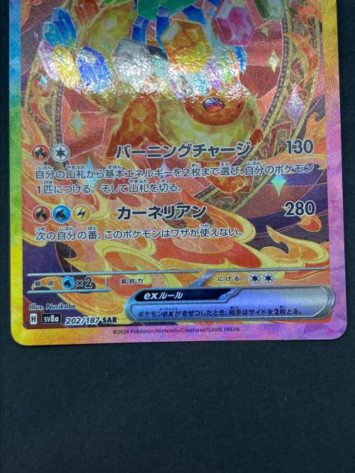 ポケモンカード ブースターex 202/187 SAR テラスタルフェス