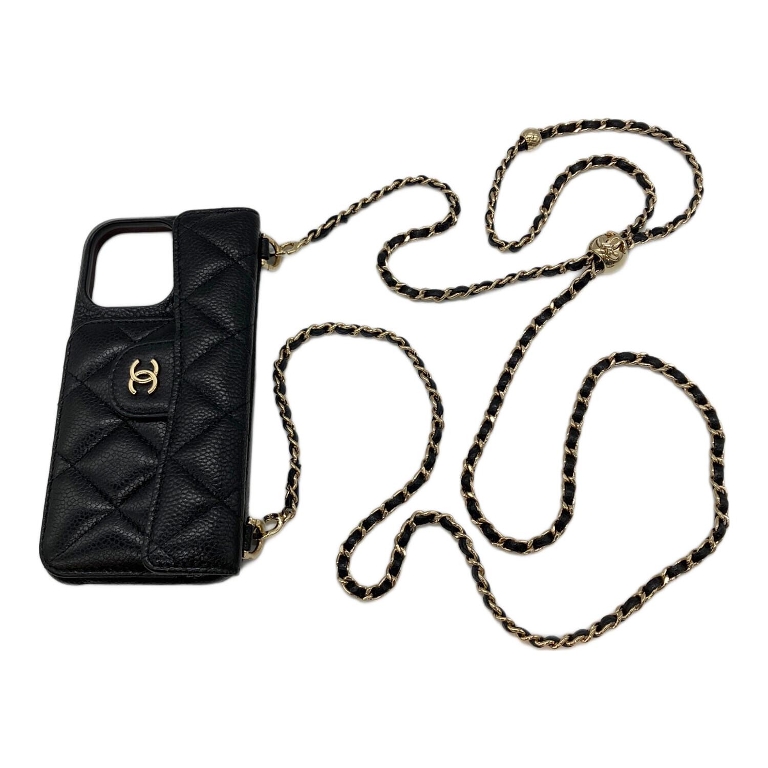 CHANEL シャネル マトラッセ スマホショルダー チェーン のみ CHANEL (シャネル) チェーンショルダースマホケース マトラッセ @ Π