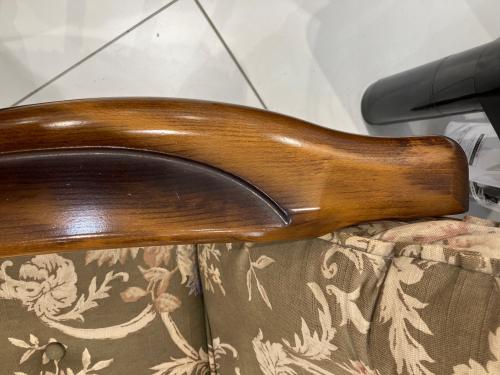 karimoku (カリモク) 肘掛椅子 ブラウン×オリーブ 1人掛け コロニアル リクライナー