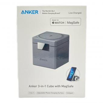 Anker (アンカー) ワイヤレス充電器 Y1811 3-in-1 Cube with MagSafe