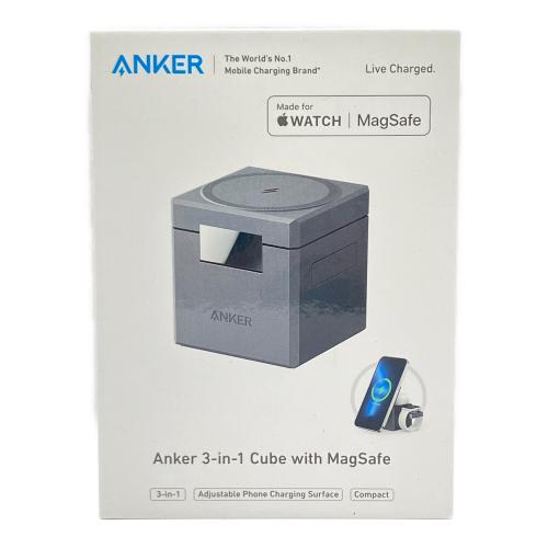 Anker (アンカー) ワイヤレス充電器 Y1811 3-in-1 Cube with MagSafe