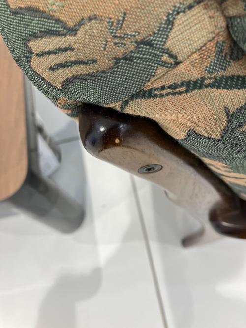 karimoku (カリモク) コロニアルアームチェア ブラウン×グリーン 1人掛け